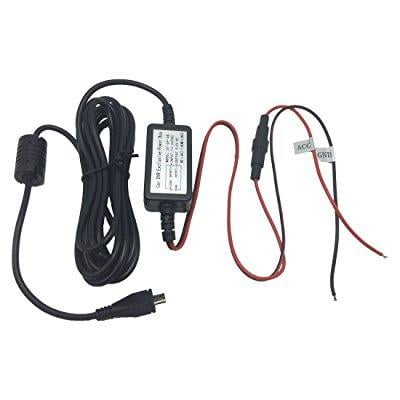 Dash Cam/éra Hard Wire Kit Mini USB Dash Cam 10 Pied Hardwire et Fuse Kit pour Dash Cam/éra Alimentation Chargeur de Voiture GPS Voiture DVR Power Box Gauche Ange Mini USB et Fuse Kit